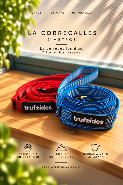 La Correcalles, correa engomada de 2 metros hecha a mano por Trufoides
